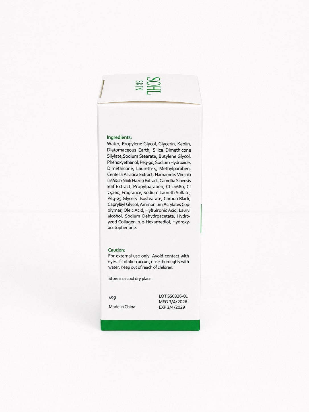 Green Tea Facial Mask Stick