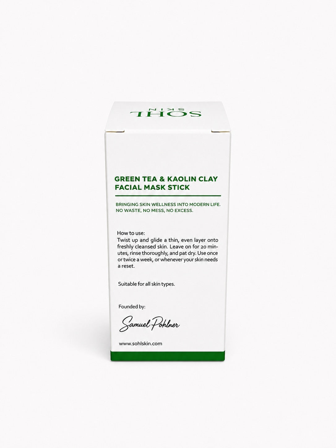 Green Tea Facial Mask Stick
